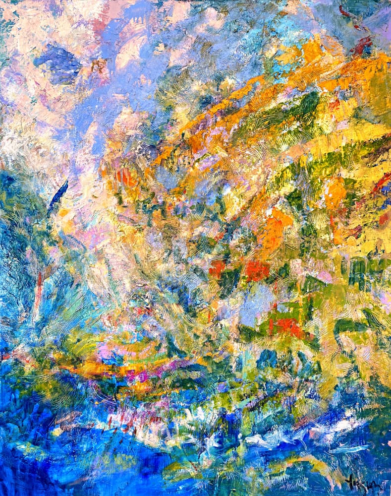 A Symphony of Green Hues by Dorothy Fagan — canvas wall art