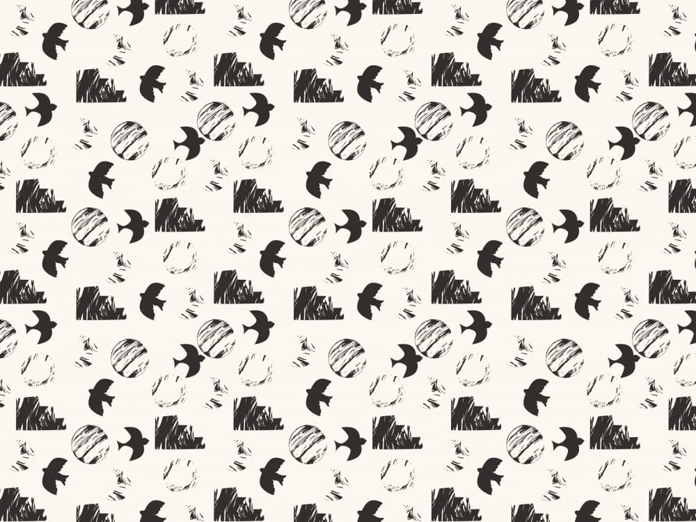 Monochrome Motion by Treechild — canvas wall art