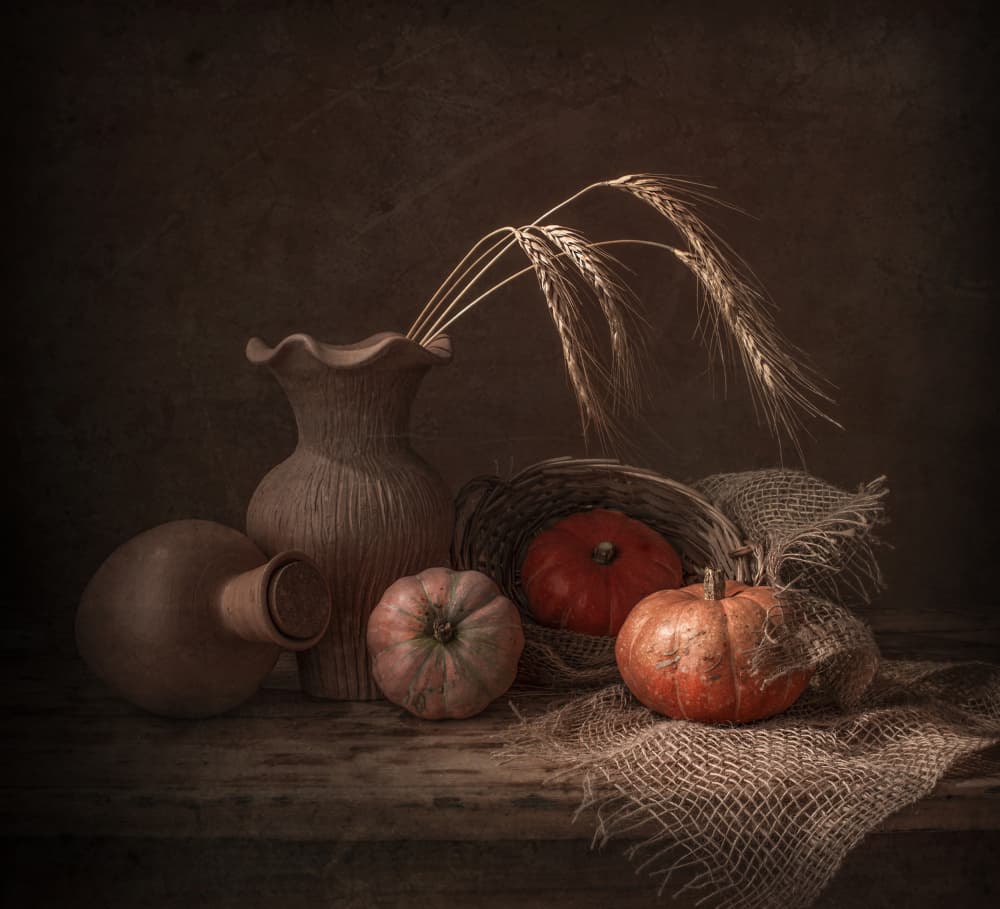 Moody Harvest Still Life by Margareth Perfoncio — canvas wall art