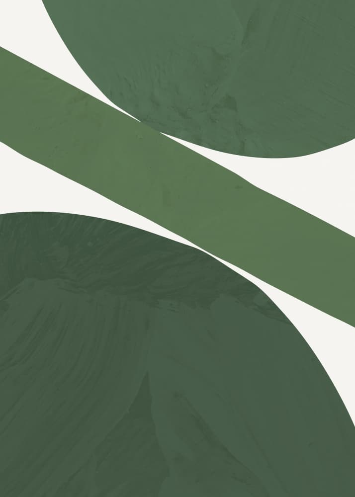 Organic Green Forms by Pictufy Studio — canvas wall art