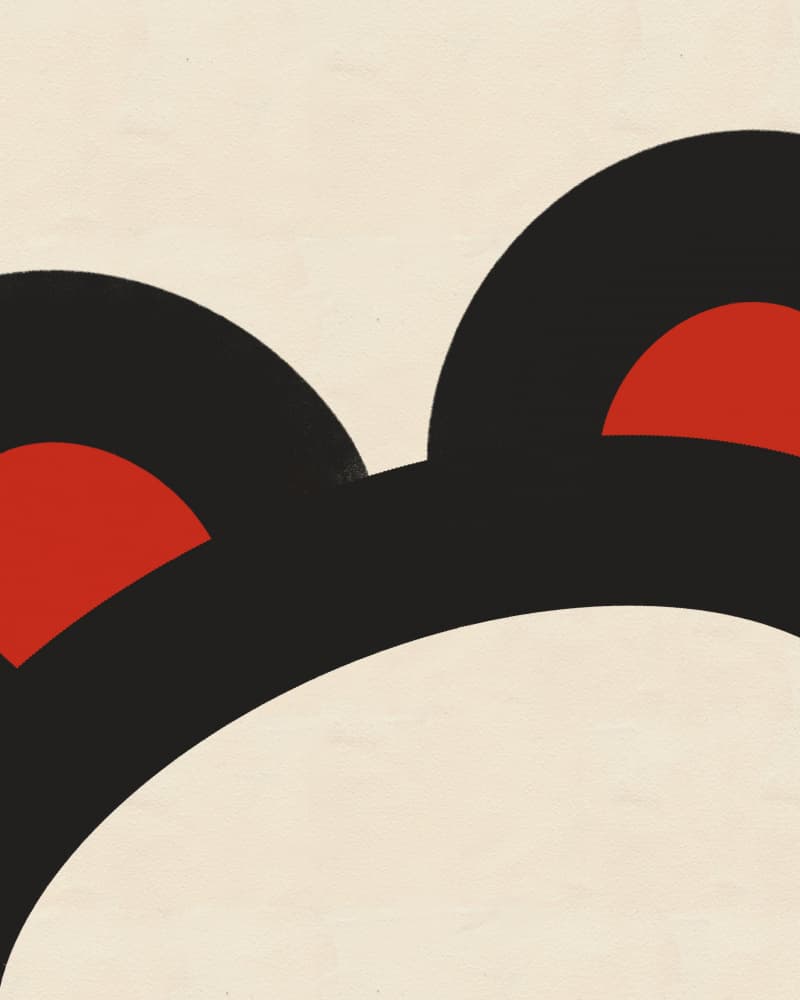 Modern Red Black Curves by Deepthi s — canvas wall art