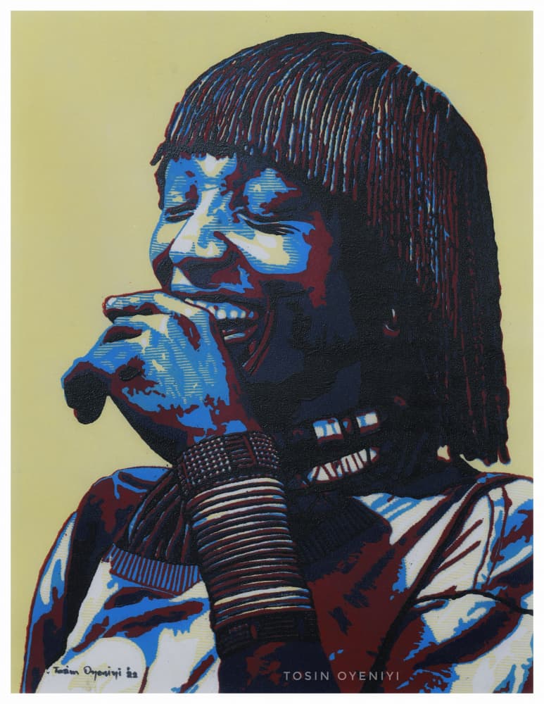 Joyful African Laughter by Tosin Oyeniyi — canvas wall art