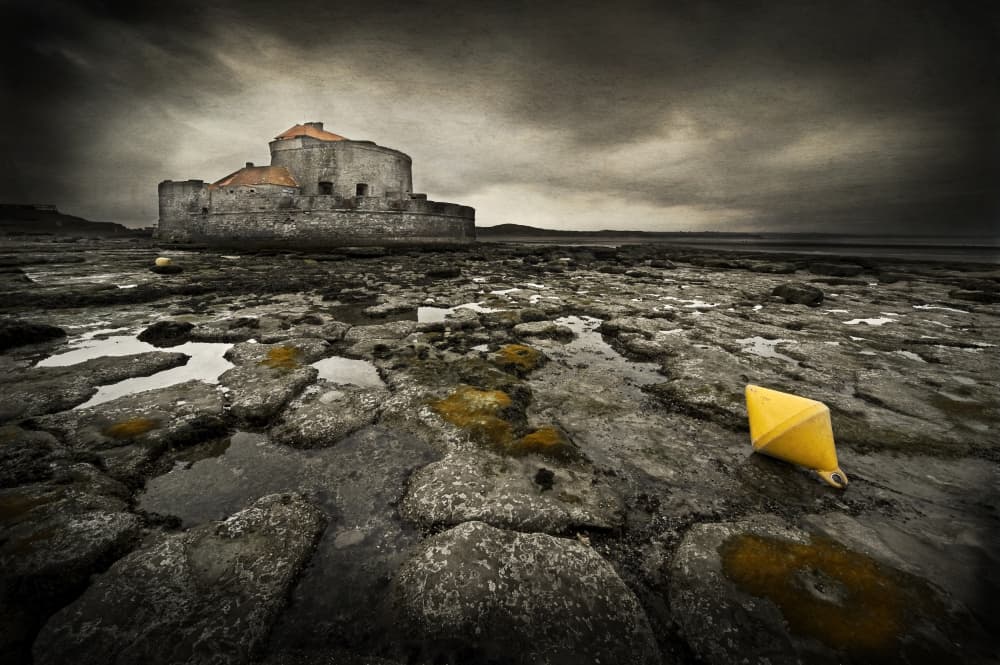Desolate Coastal Castle by Jan Scheunders — canvas wall art