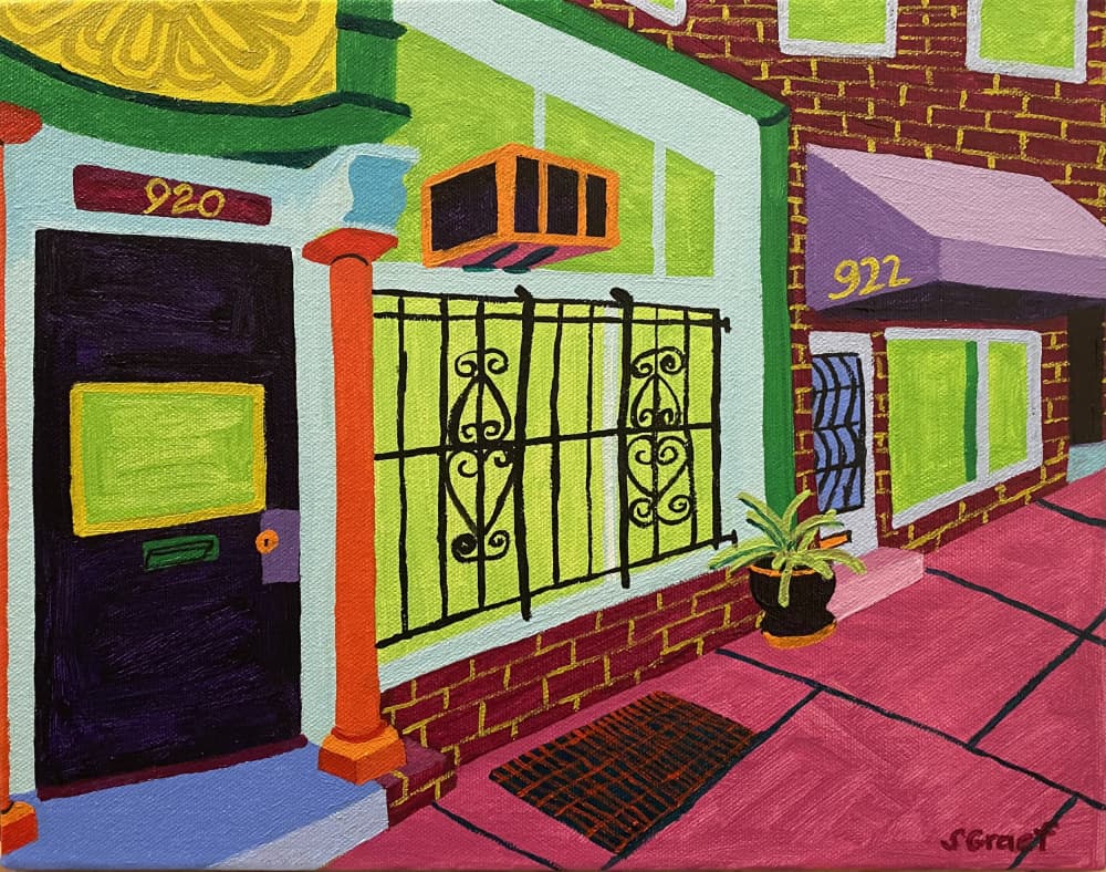 Pine Street by Sue Graef — canvas wall art