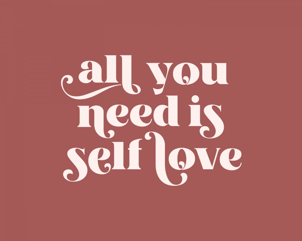 Elegant Self Love Message by KsanaKalpa — canvas wall art