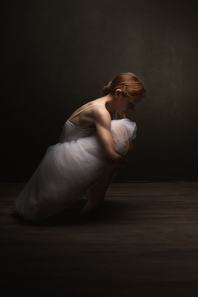 Pensive Ballerina by Domenico Petrocca — canvas wall art