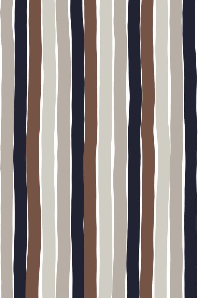 Wavy Earth Stripes by Treechild — canvas wall art