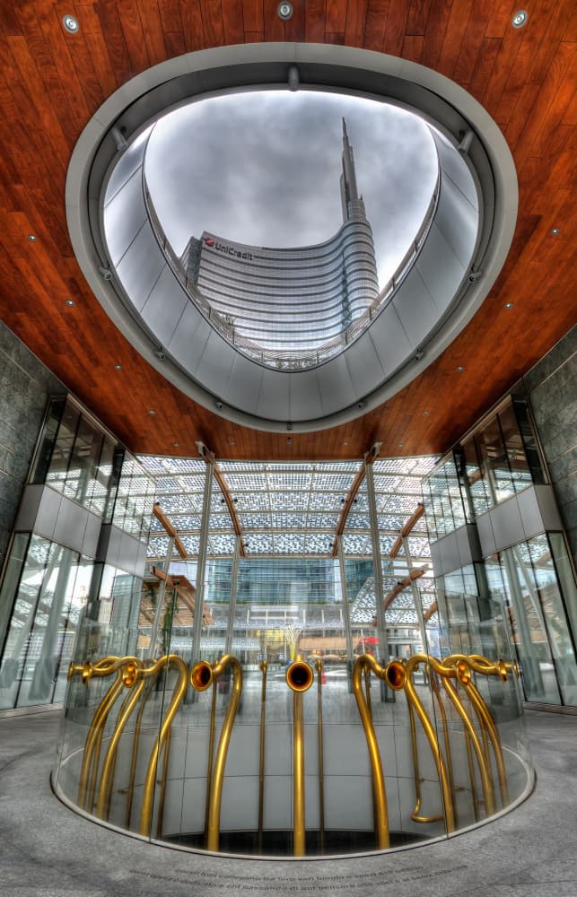 Modern Milan Architecture by Luca Ulivi — canvas wall art