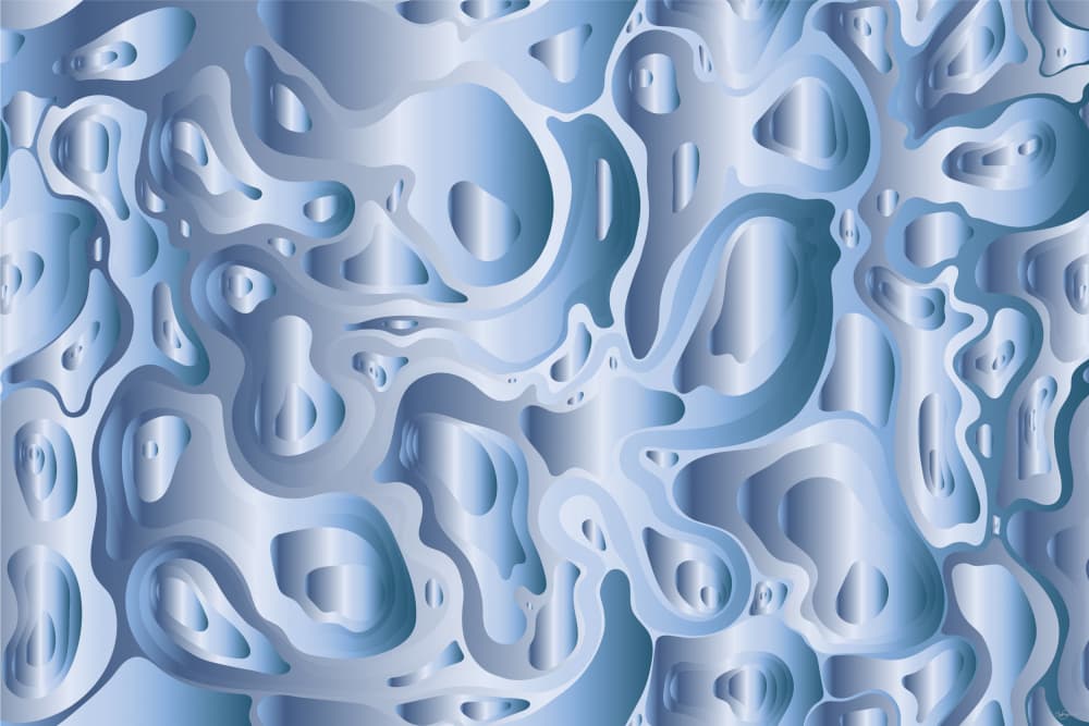 Fluid Silver Blue by Sue Skellern — canvas wall art