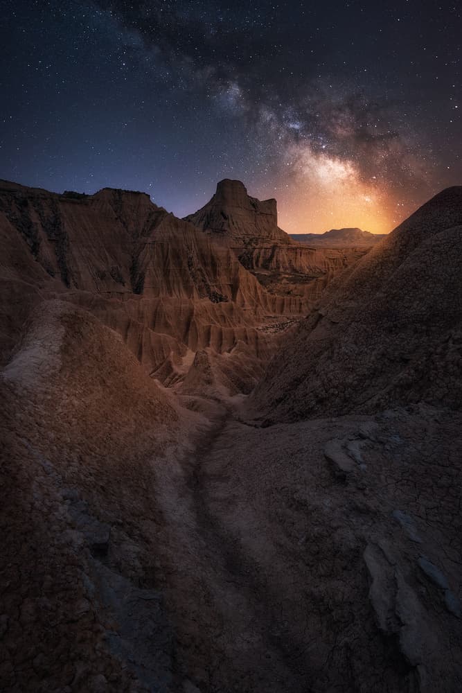 Milky Way Desert Night by David Martin Castan — canvas wall art