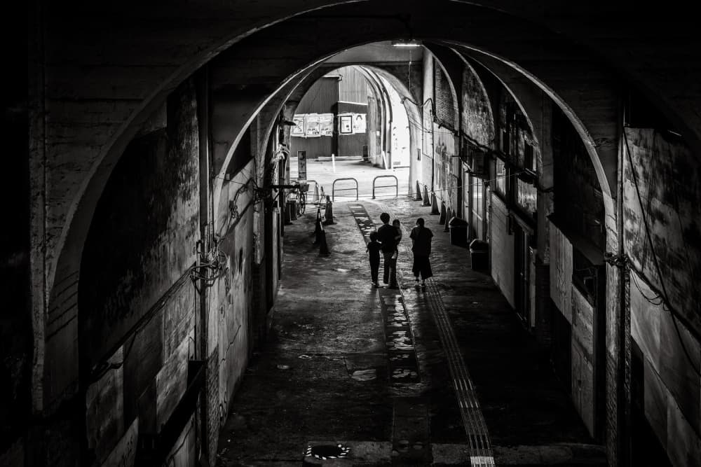 Mysterious Arched Tunnel by Haruyo Sakamoto — canvas wall art