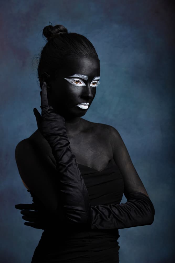 Striking Painted Portrait by Mihai Bogdan R — canvas wall art