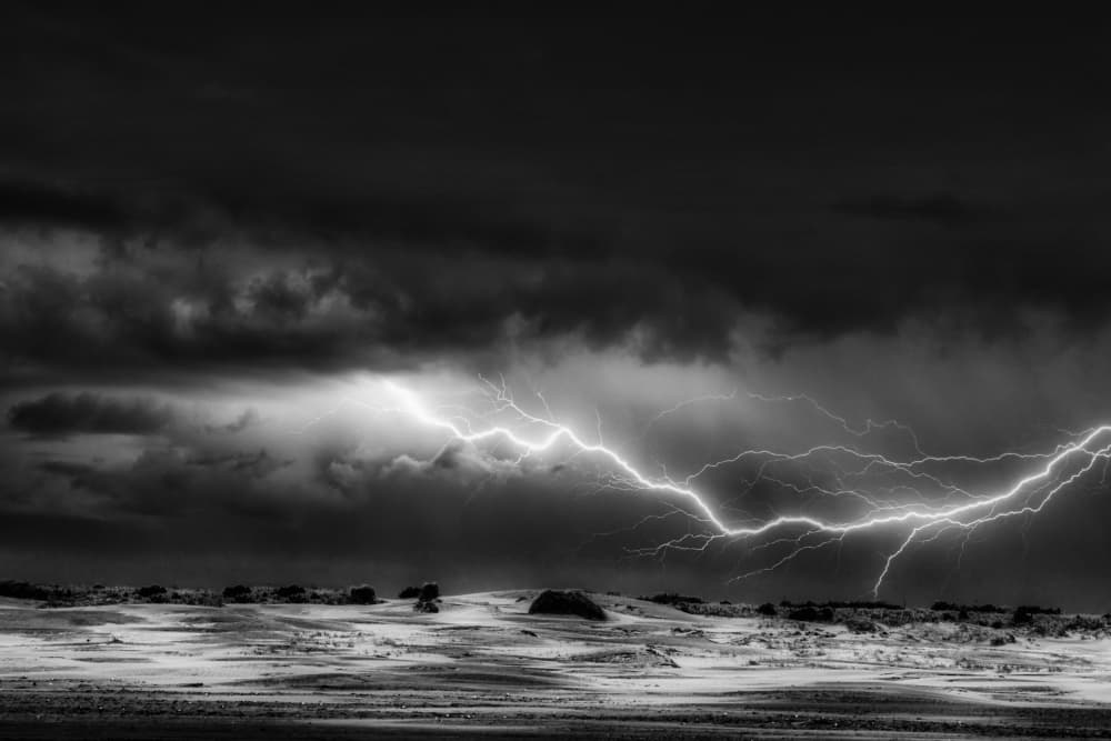 Powerful Lightning Strike by Yasutaka Sameshima — canvas wall art