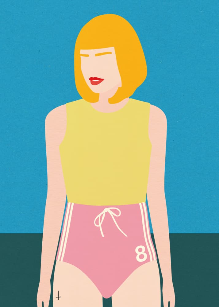 Runner Girl by Rosi Feist — canvas wall art