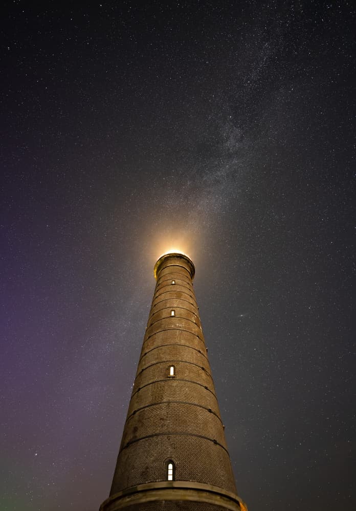 Milky Way Lighthouse by Keller — canvas wall art
