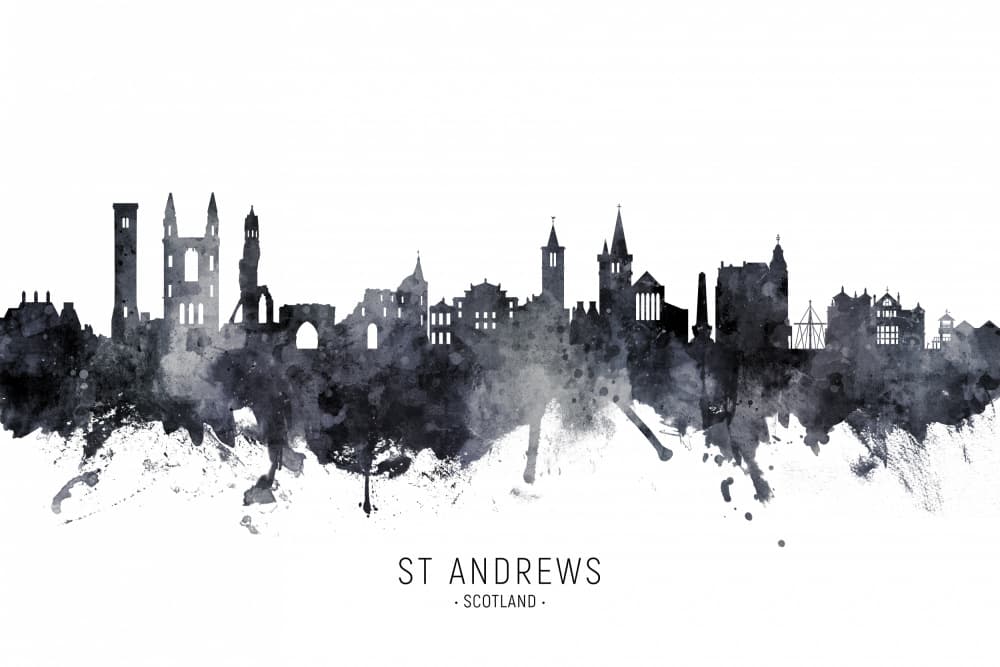 St Andrews Scotland Skyline by Michael Tompsett — canvas wall art