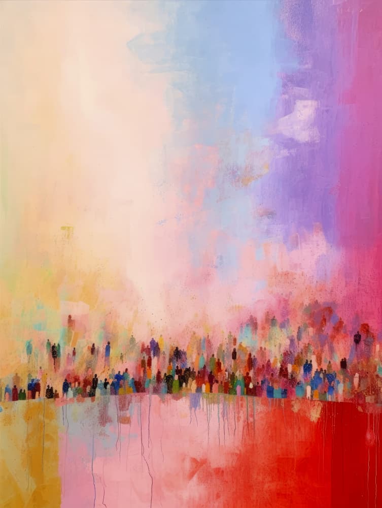 Colorful Haze by Treechild — canvas wall art
