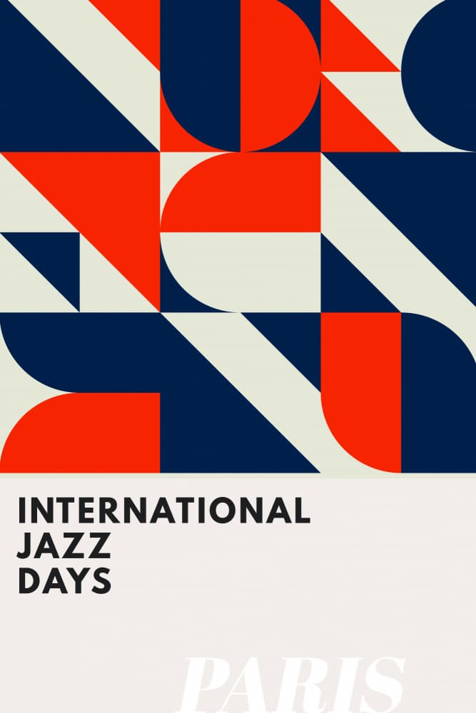 Jazz Days Paris by Kubistika — canvas wall art