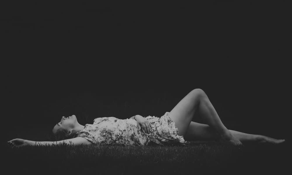 Dreamy Woman in Grass by Dominic Schroeyers — canvas wall art