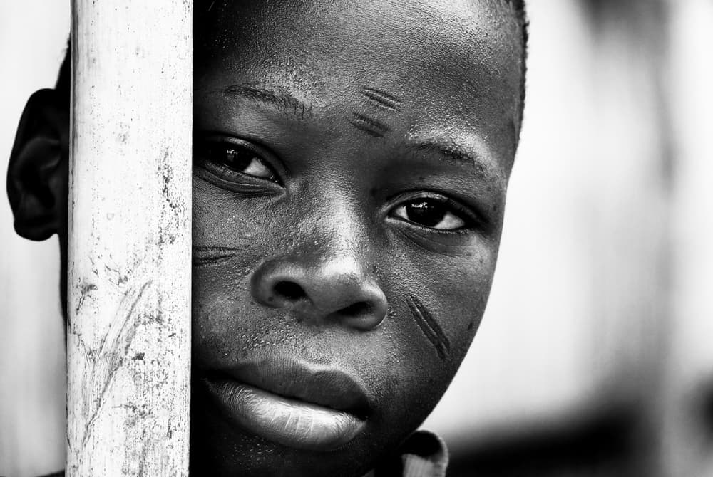 African Child Markings by Elena Molina — canvas wall art
