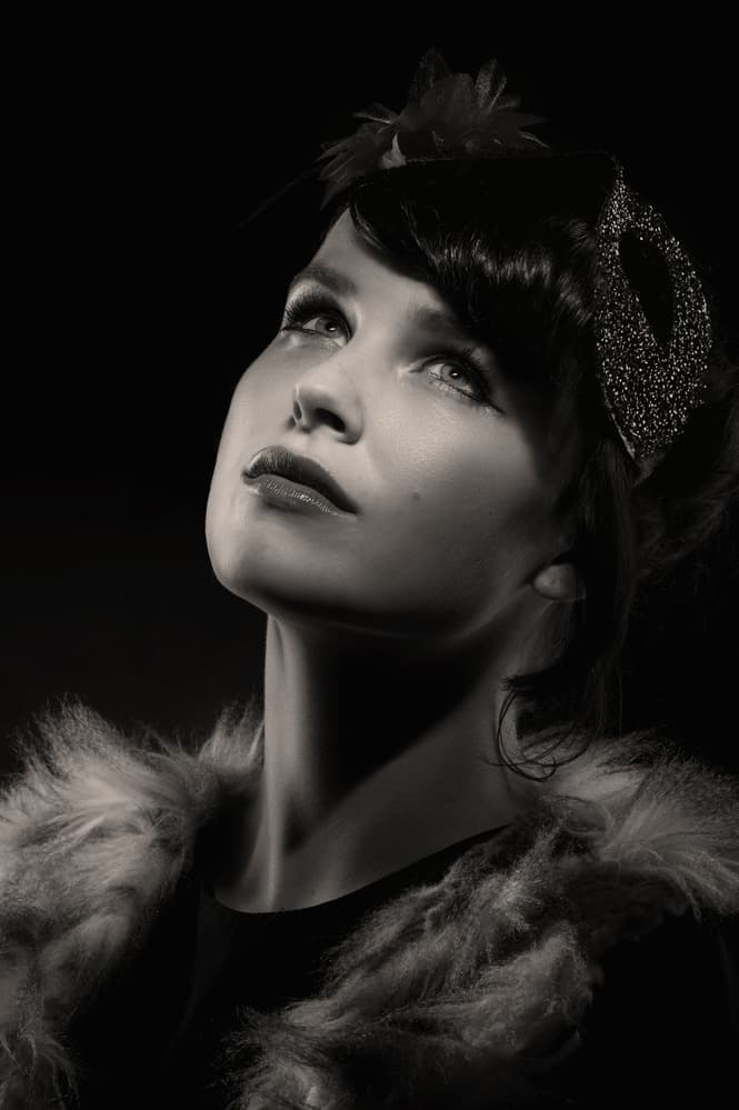 Vintage Glamour Gaze by Jan Scheunders — canvas wall art