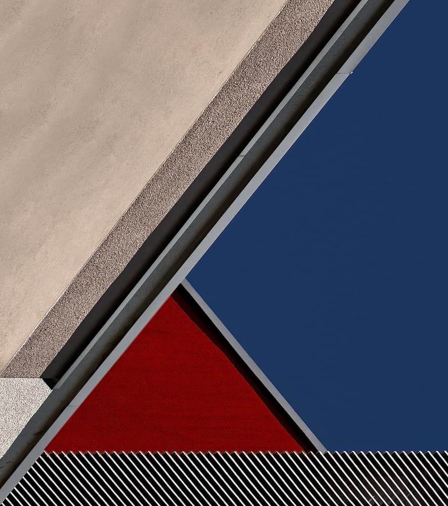 Architectural Color Block by Tomasz Buczkowski ( Tomush ) — canvas wall art