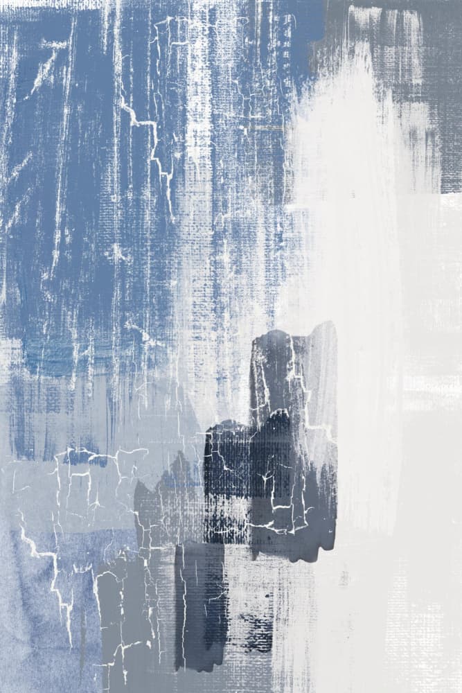 Abstract Blue Textures by Sally Ann Moss — canvas wall art