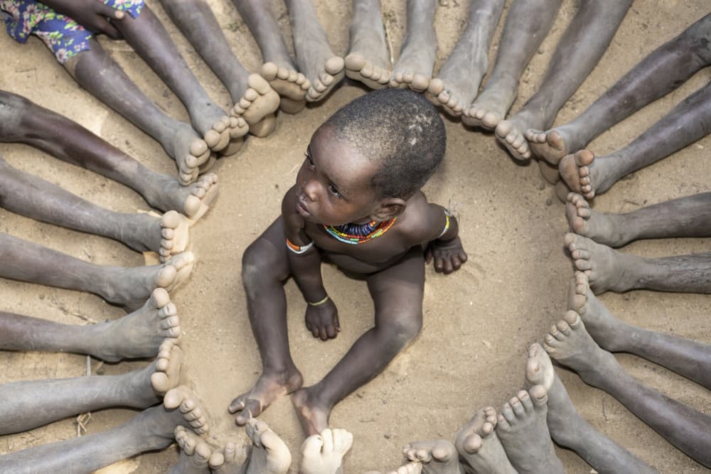 Child's Community Circle by Iris Wiener — canvas wall art