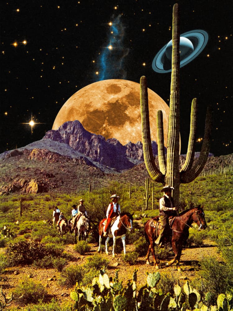Space Cowboys by Taudalpoi — canvas wall art