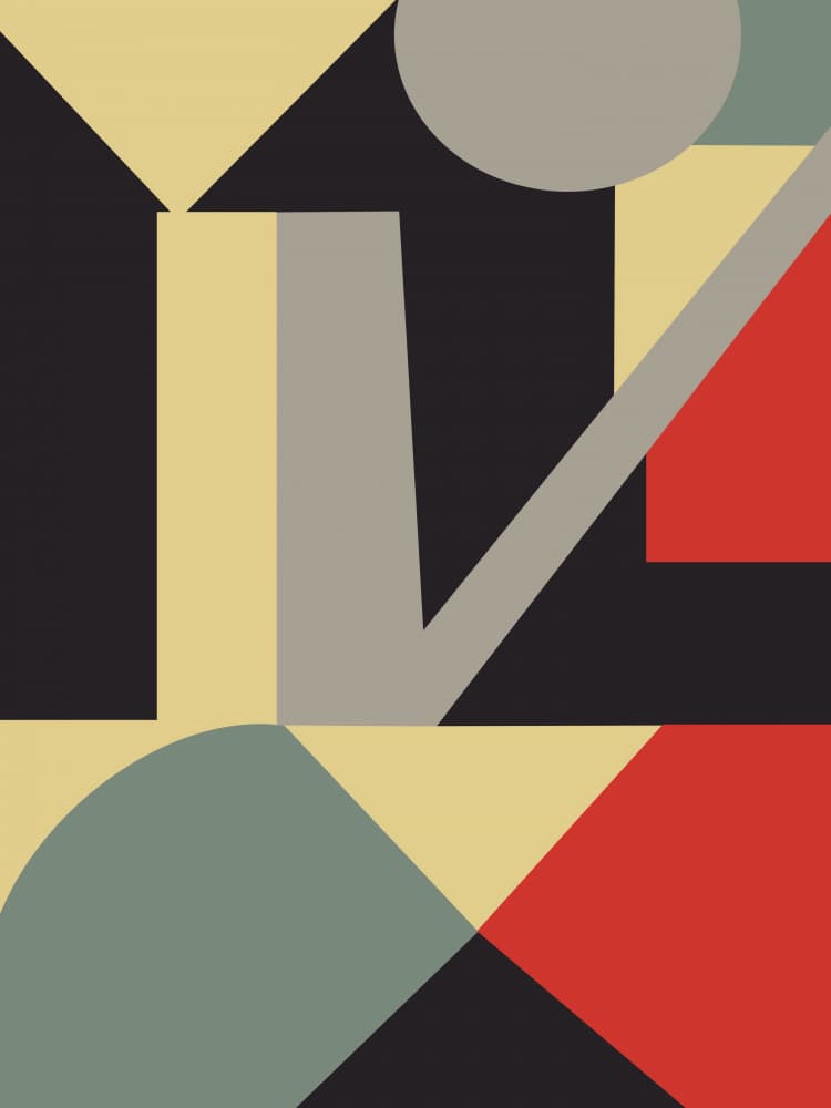 Bold Geometric Abstract by Little Dean — canvas wall art