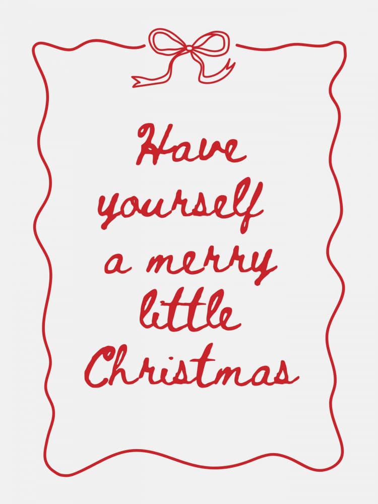 Merry Little Christmas by Jolly and Dash — canvas wall art