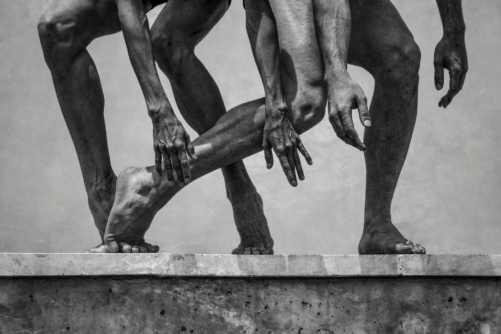 Intertwined Human Forms by Antonio Arcos aka fotonstudio — canvas wall art