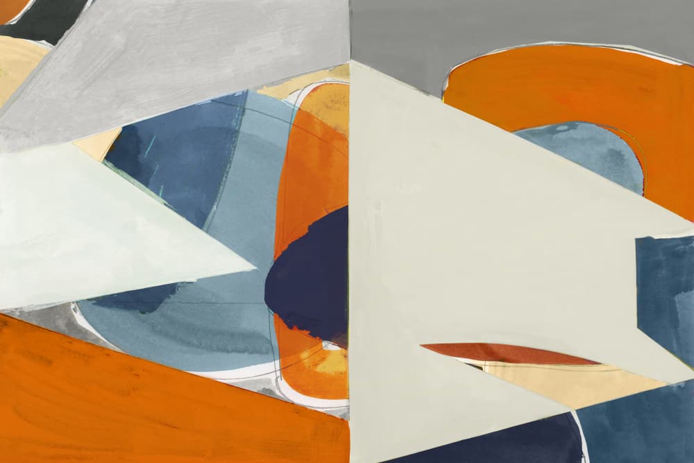 Bold Geometric Abstract by cartissi — canvas wall art