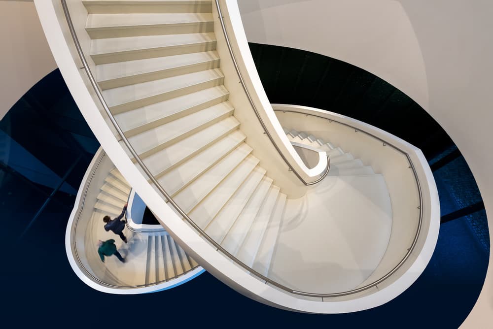 Elegant Upward Spiral by Michiel Hageman — canvas wall art