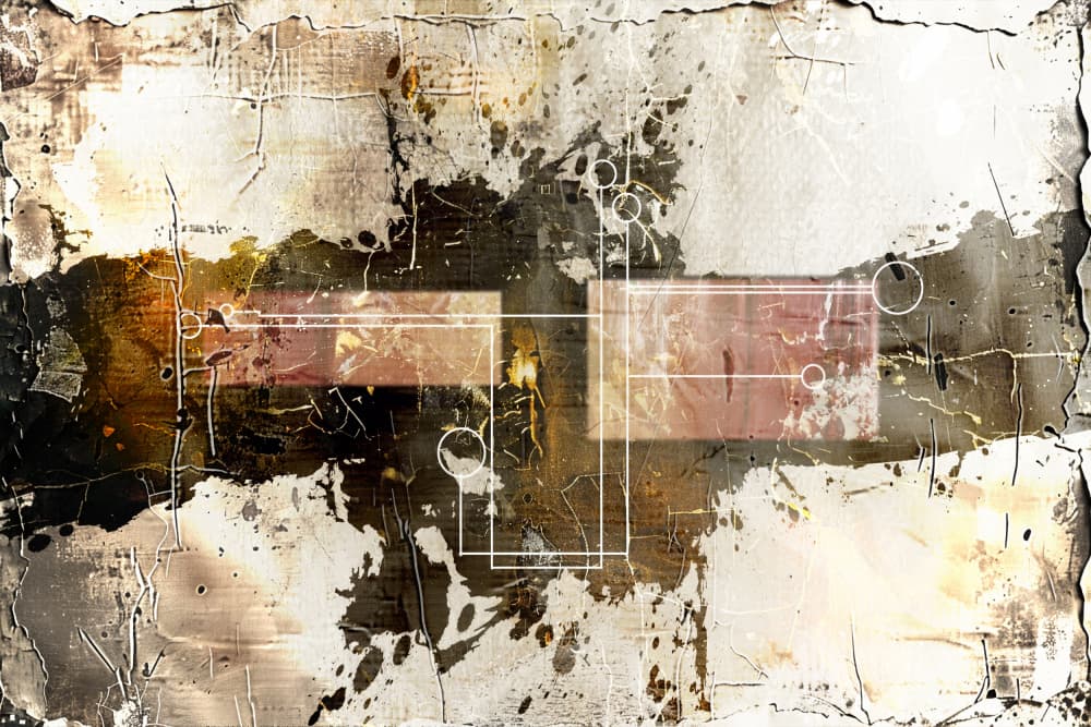 Abstract Tech Layers by Rafal Kulik — canvas wall art