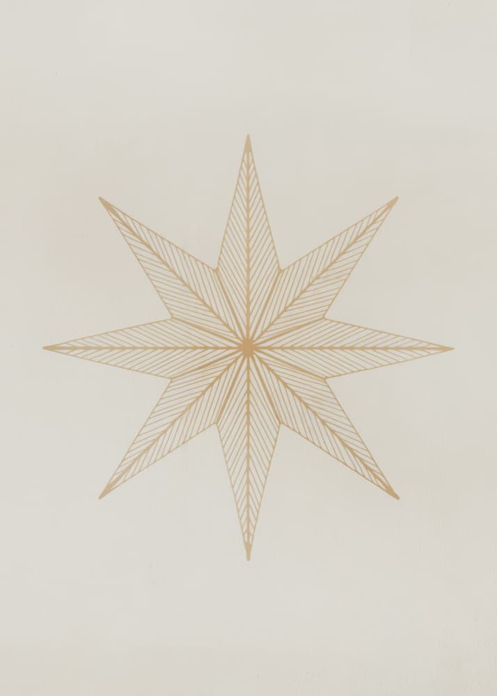 Elegant Golden Star Design by Andreas Magnusson — canvas wall art