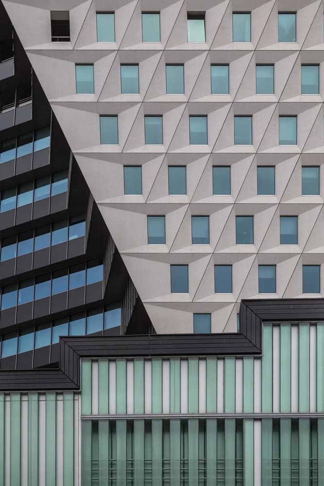 Modern Geometric Architecture by Theo Luycx — canvas wall art