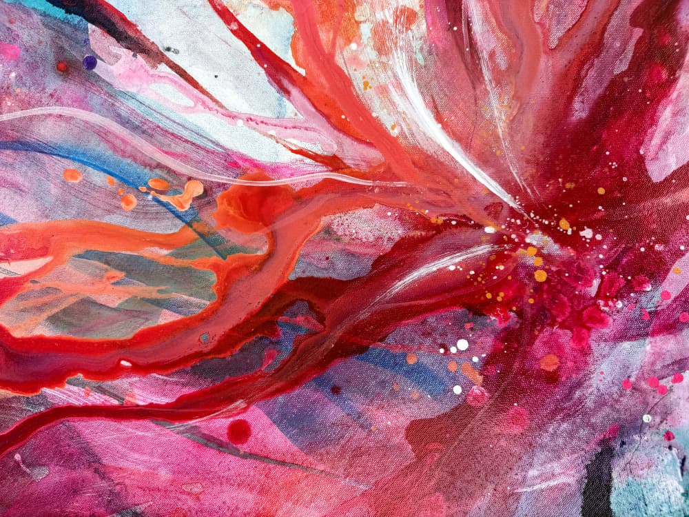 Vibrant Abstract Flow by Anna Viklund — canvas wall art