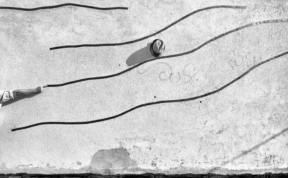 Hand Creating Lines by Carlo Ferrara — canvas wall art
