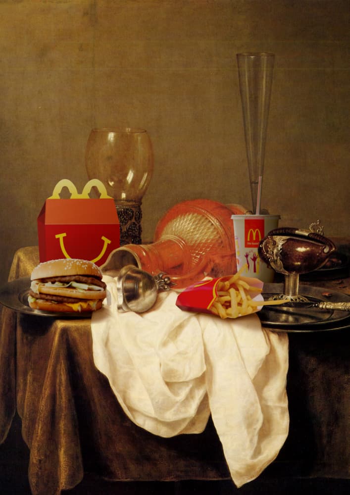 Old Master Fast Food by Artem Pozdniakov — canvas wall art
