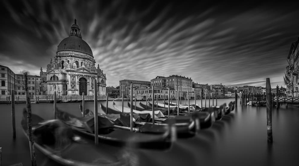 Venice Basilica Gondolas by Sven Kohnke — canvas wall art