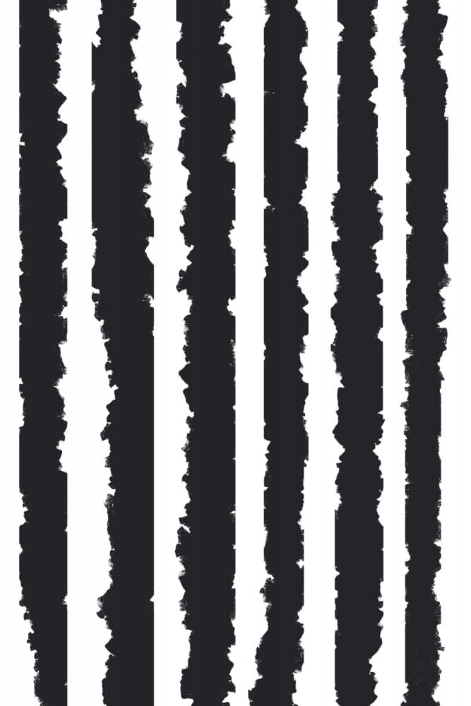 Vertical Stripes With Jagged Edges by uplusmestudio — canvas wall art