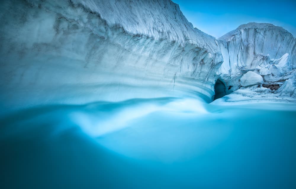Glacial Blue Water by FEI SHI — canvas wall art