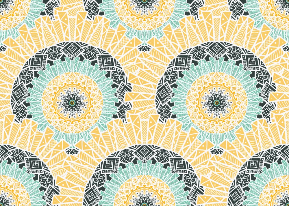 Boho Mandala Pattern by Marika Barsrsind — canvas wall art