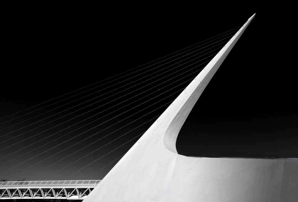 Sleek Modern Bridge by Jiahong Zeng — canvas wall art