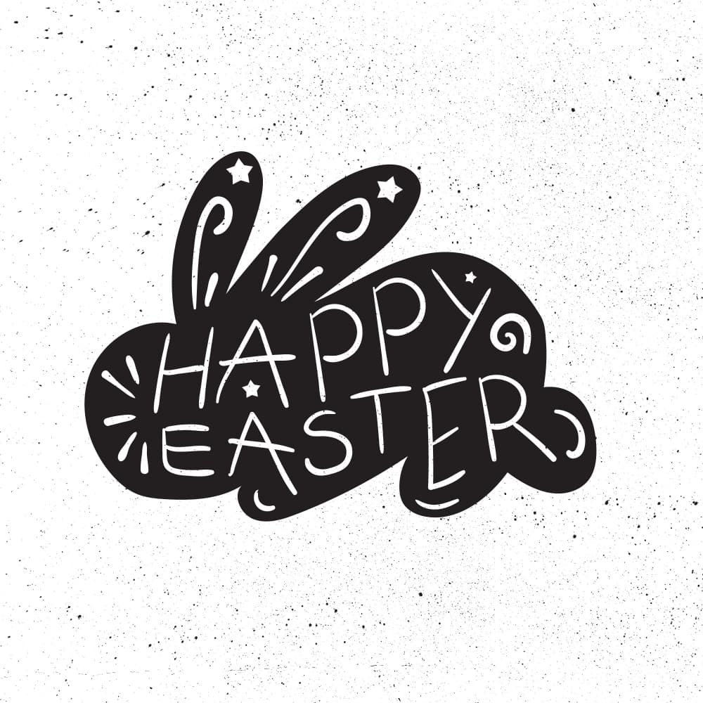 Happy Easter Bunny by Marika Barsrsind — canvas wall art