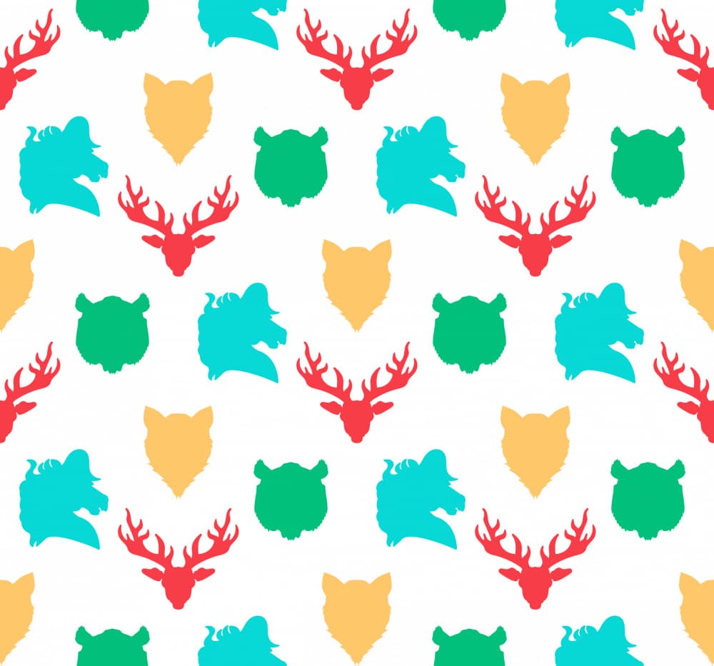 Colorful Forest Pattern by Marika Barsrsind — canvas wall art