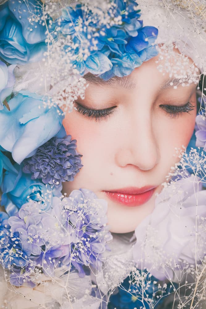 Peaceful Floral Embrace by Daisuke Kiyota — canvas wall art
