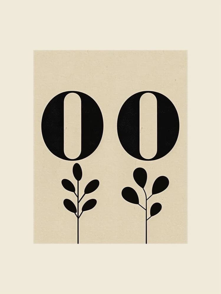 Floral Typography by Treechild — canvas wall art