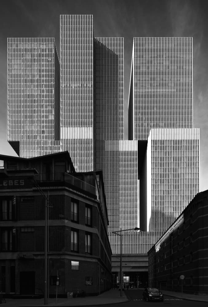 Modern Urban Architecture by Michael Echteld — canvas wall art